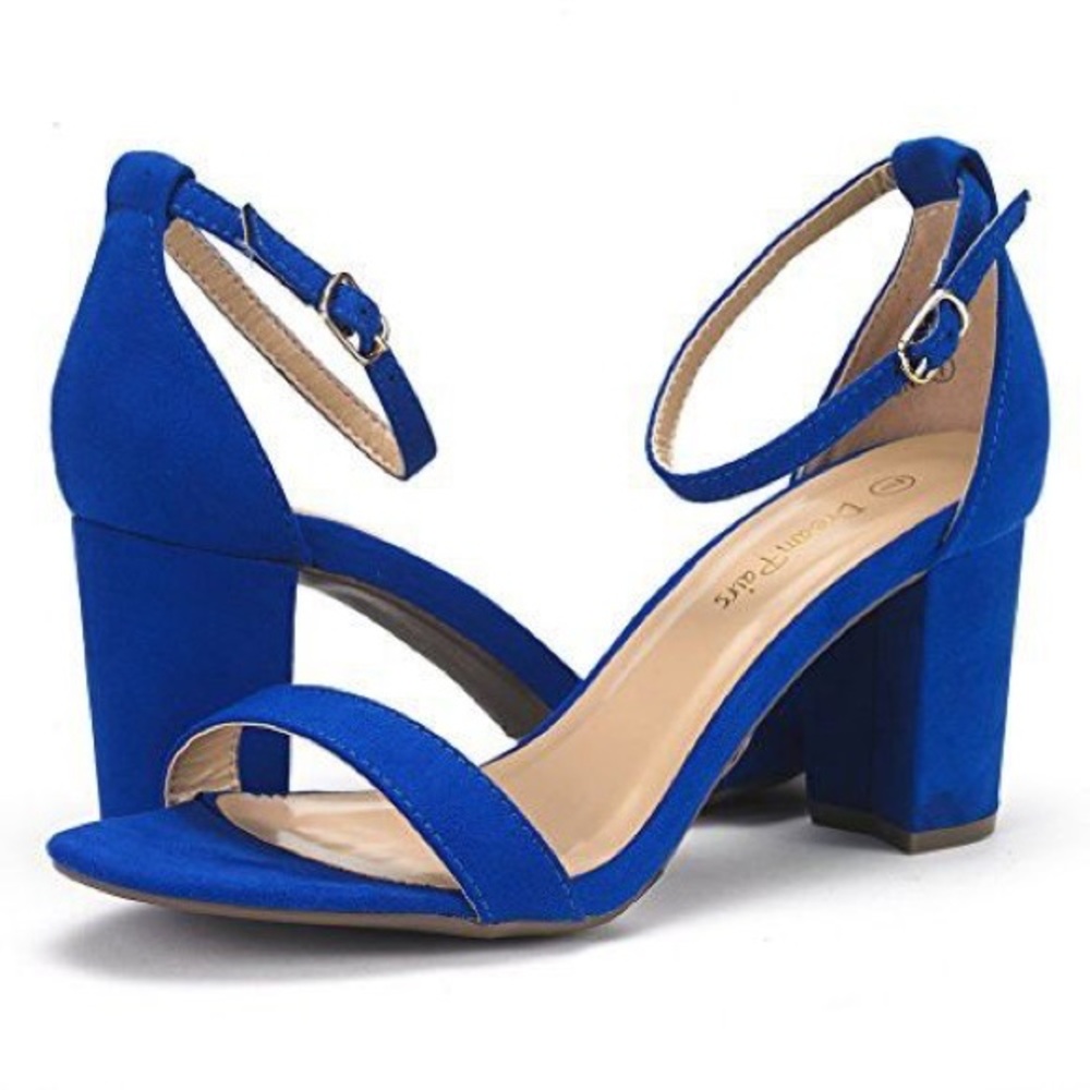 Dream Pairs Chunky Blue Heel